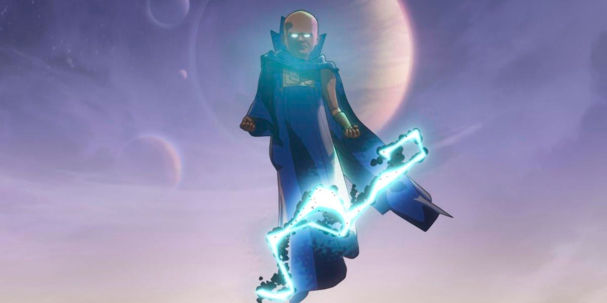Jeffrey Wright as Uatu the Watcher about to show his power in animated series What If&hellip;?