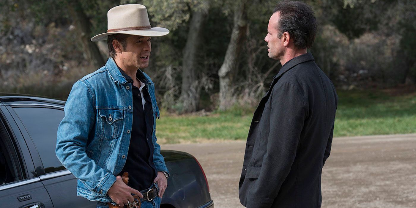 Timothy Olyphant and Walton Goggins in Justified