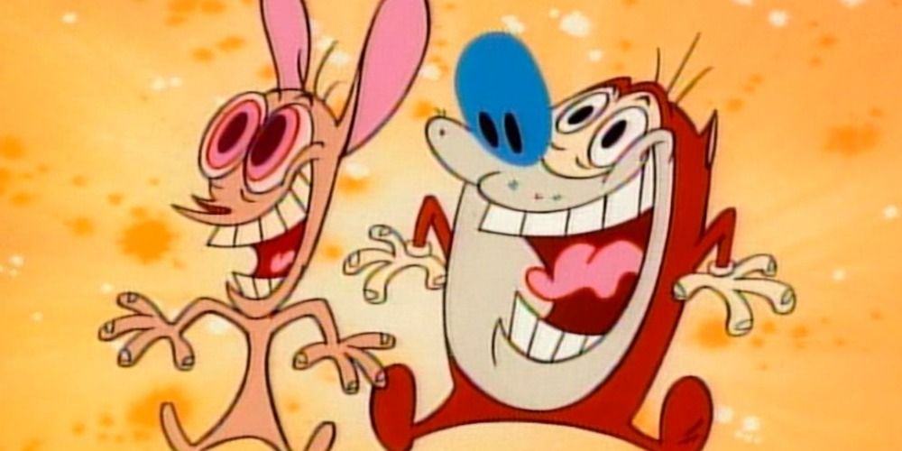 Ren and Stimpy looking excited in The Ren & Stimpy Show.