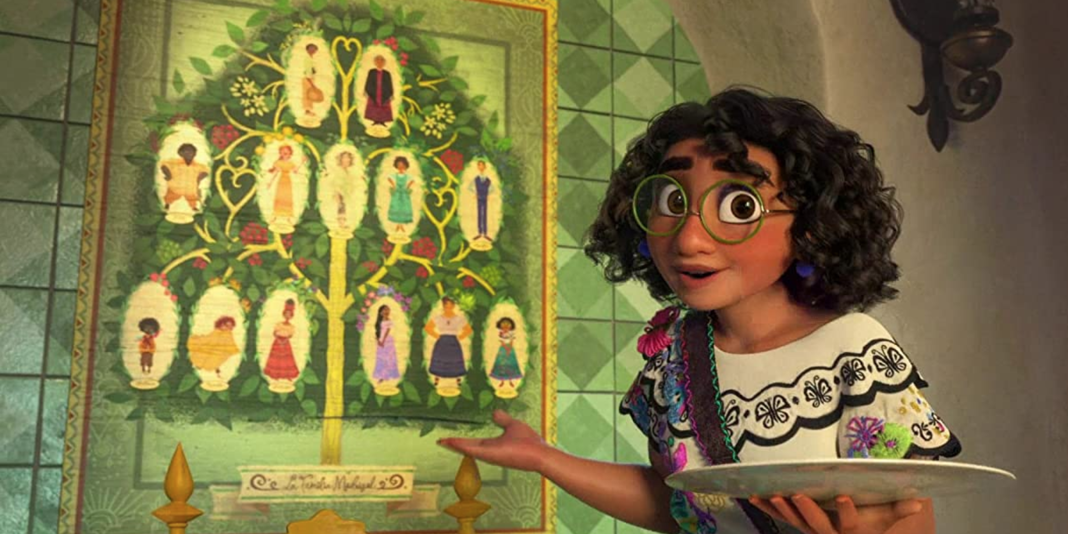 Stephanie Beatriz as Mirabel in Encanto, in the song 'Family Madrigal'