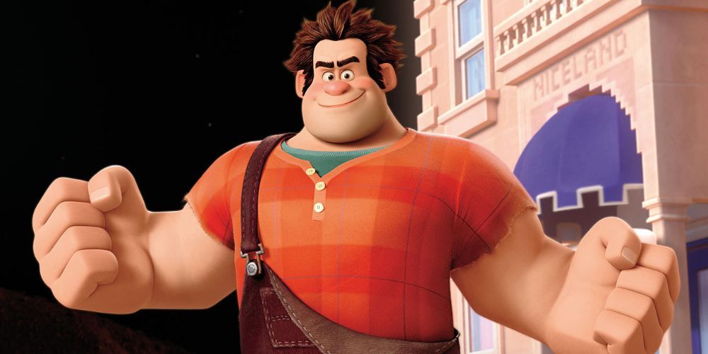 Wreck It Ralph flexing his muscles