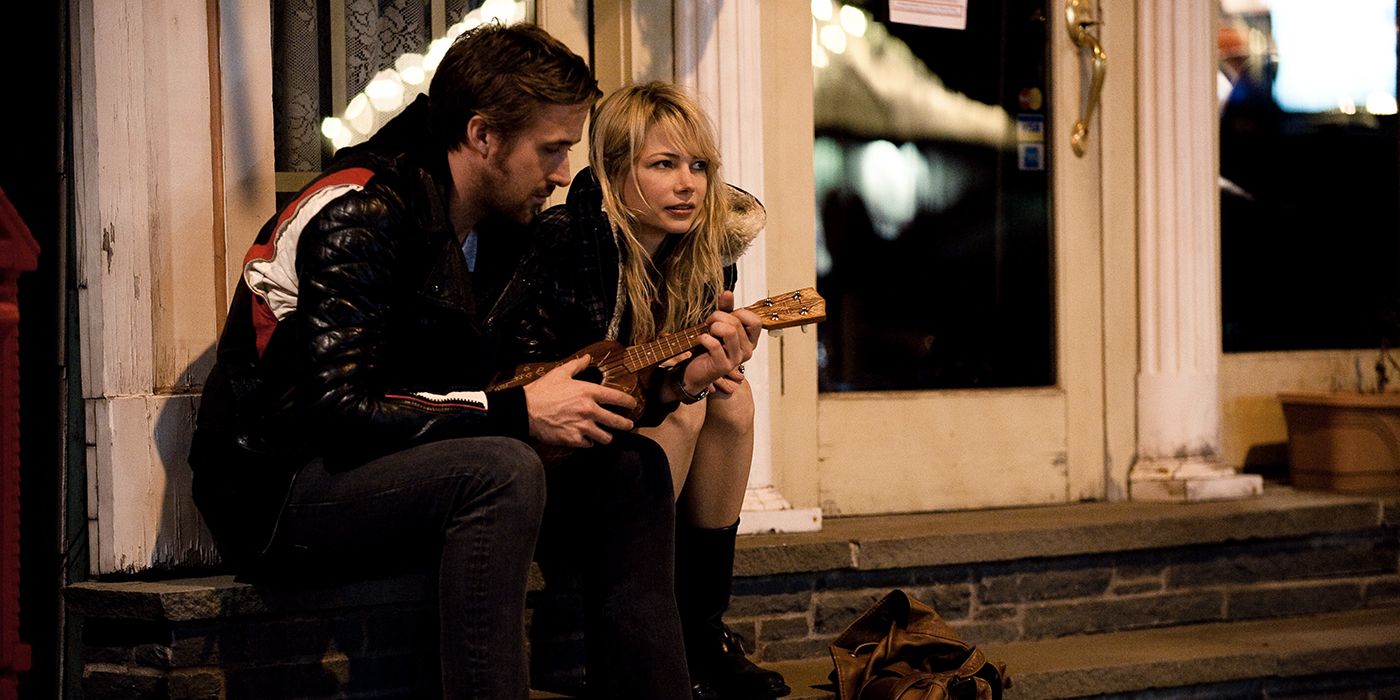 Dean and Cynthia with Dean playing a ukulele in Blue Valentine