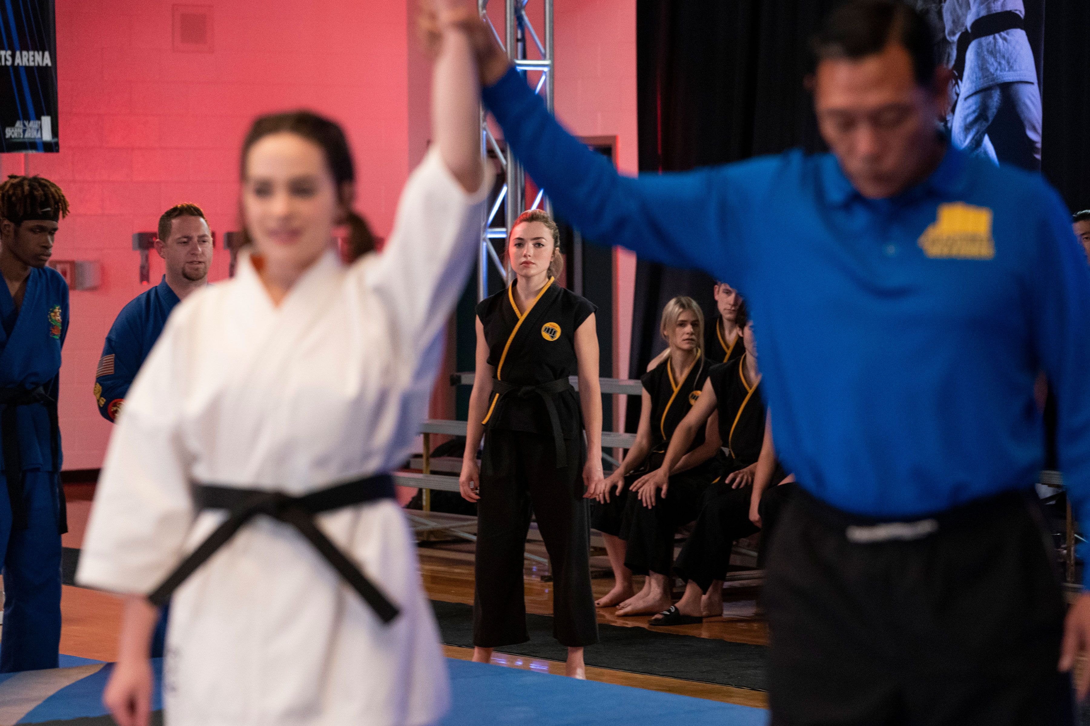 Mary Mouser and Peyton List in Cobra Kai