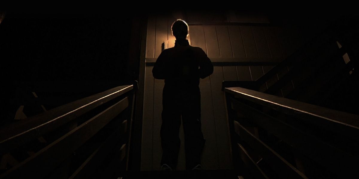Silhouette of Mark Duplass in Creep 2014