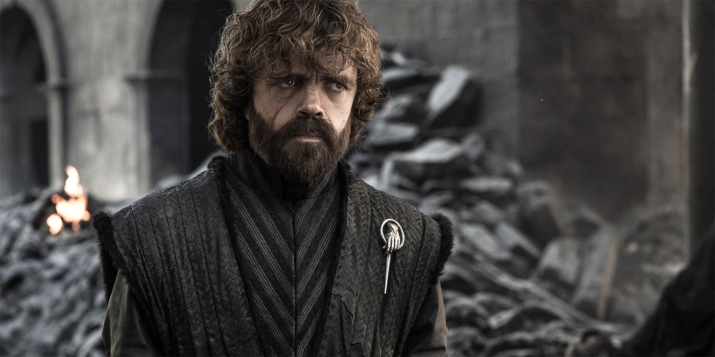 Peter Dinklage as Tyrion looking somber in Game of Thrones