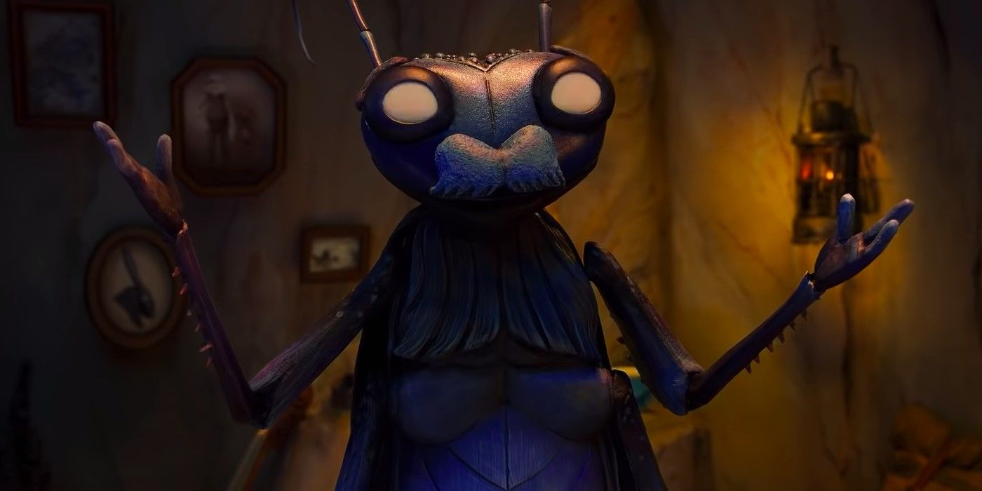 Cricket (Ewan Mcgregor) in Guillermo del Toro's Pinocchio