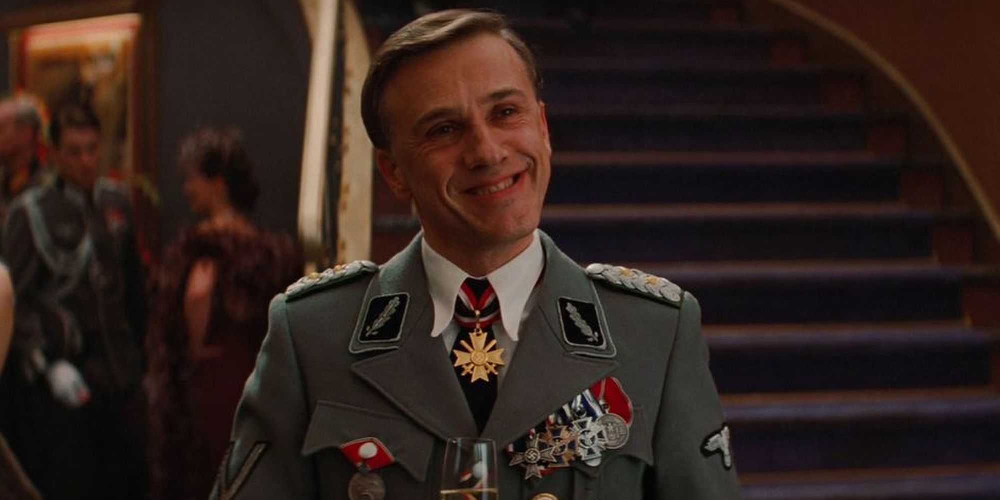 Hans Landa smiling in 'Inglorious Basterds'