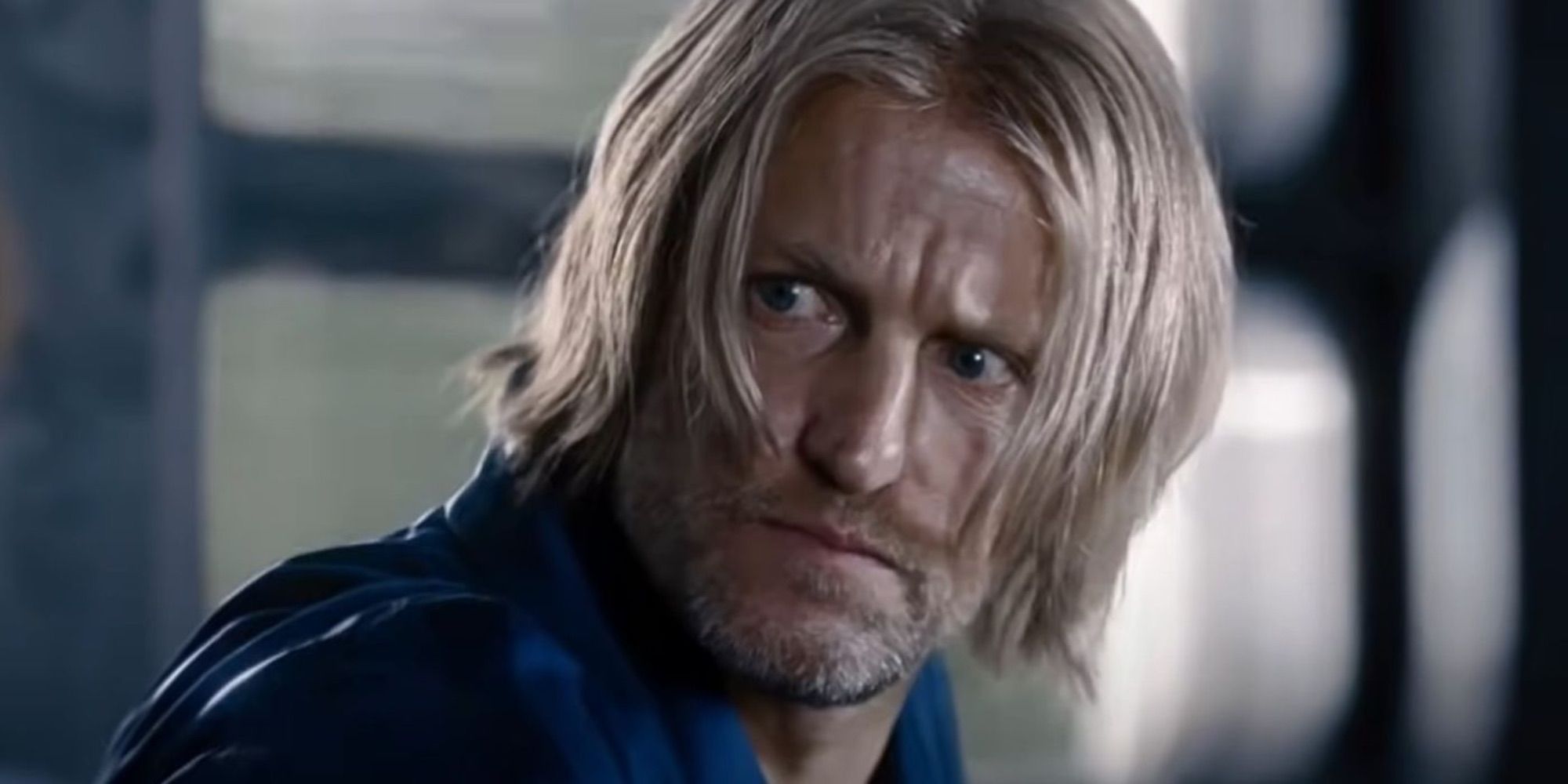 Haymitch Abernathy (Woody Harrelson) in The Hunger Games 