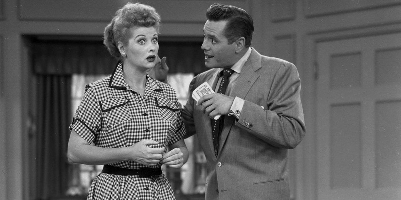 Lucille Ball and Desi Arnaz in 'I Love Lucy'