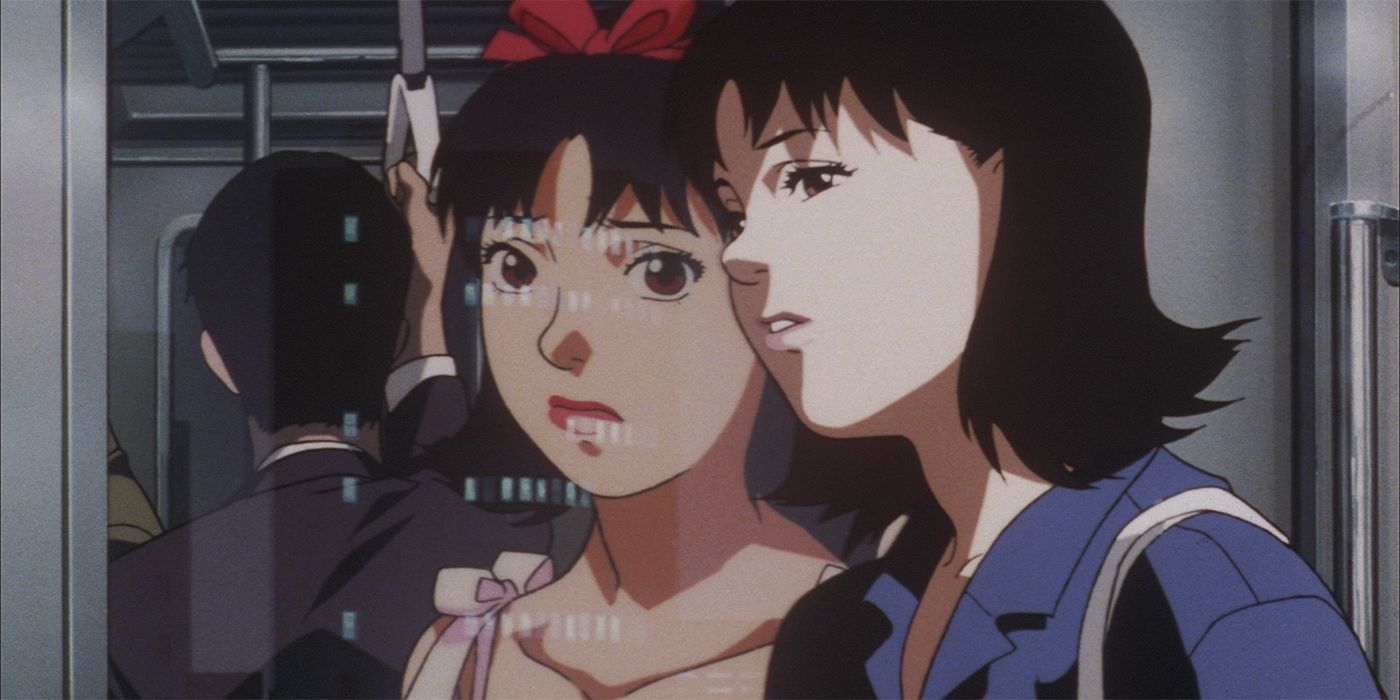 Mima Kiroge dans le métro dans 'Perfect Blue'