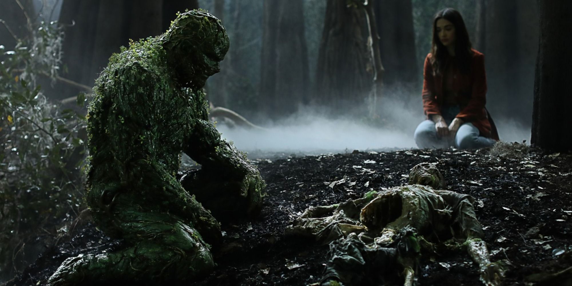 Swamp Thing and Abby Arcane in Swamp Thing (TV)