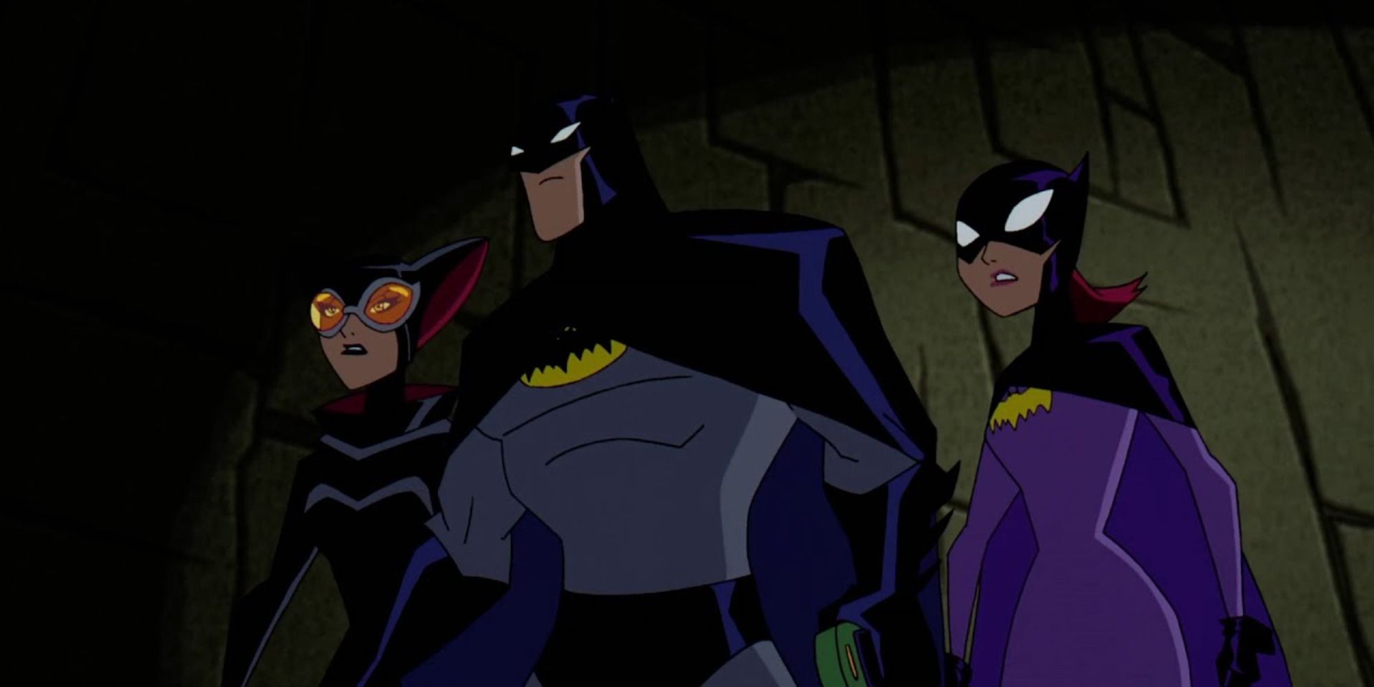 Catwoman, Batman and Batgirl in The Laughing Cats