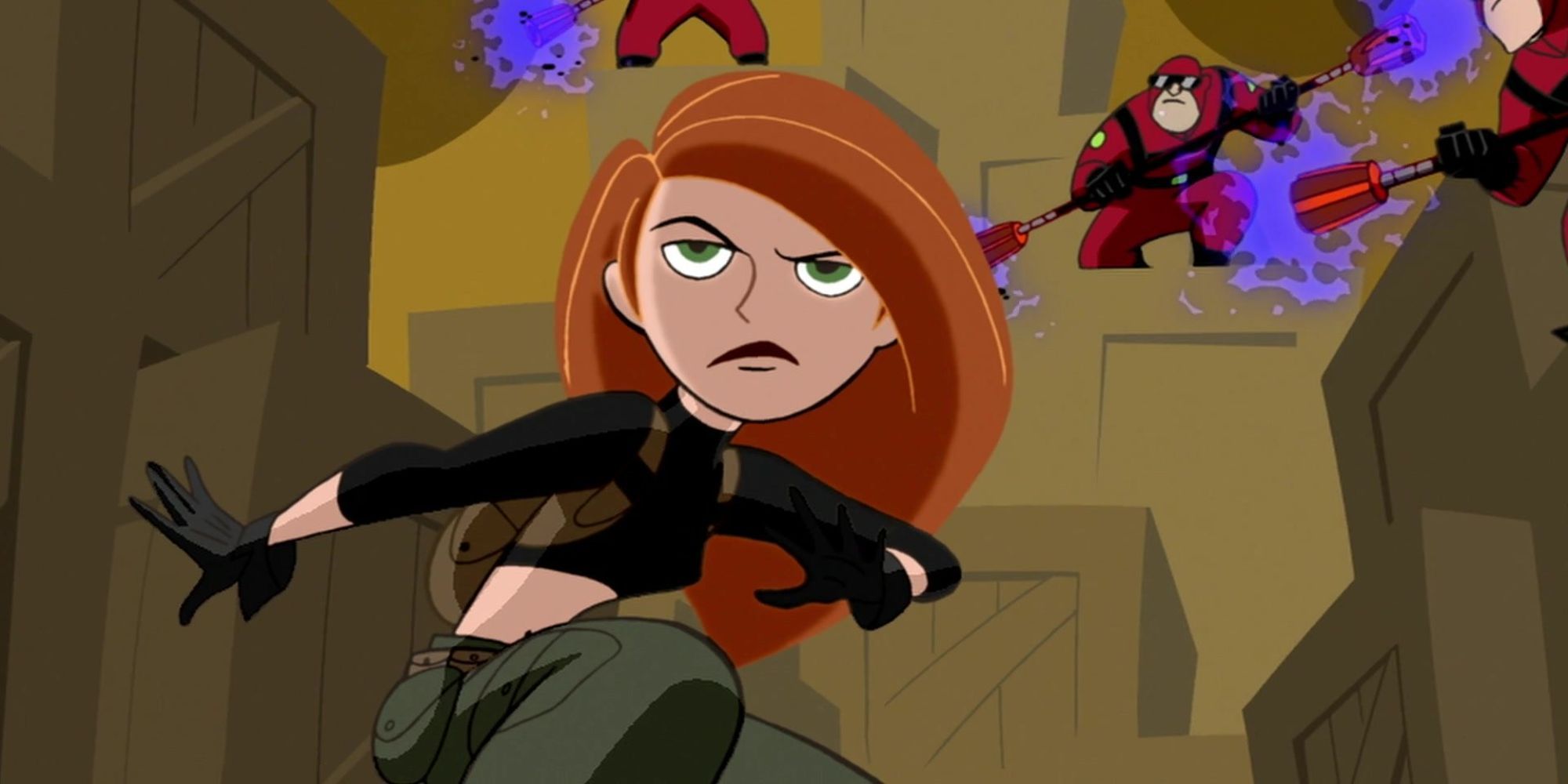 A screengrab of Kim Possible from the show of the same name.