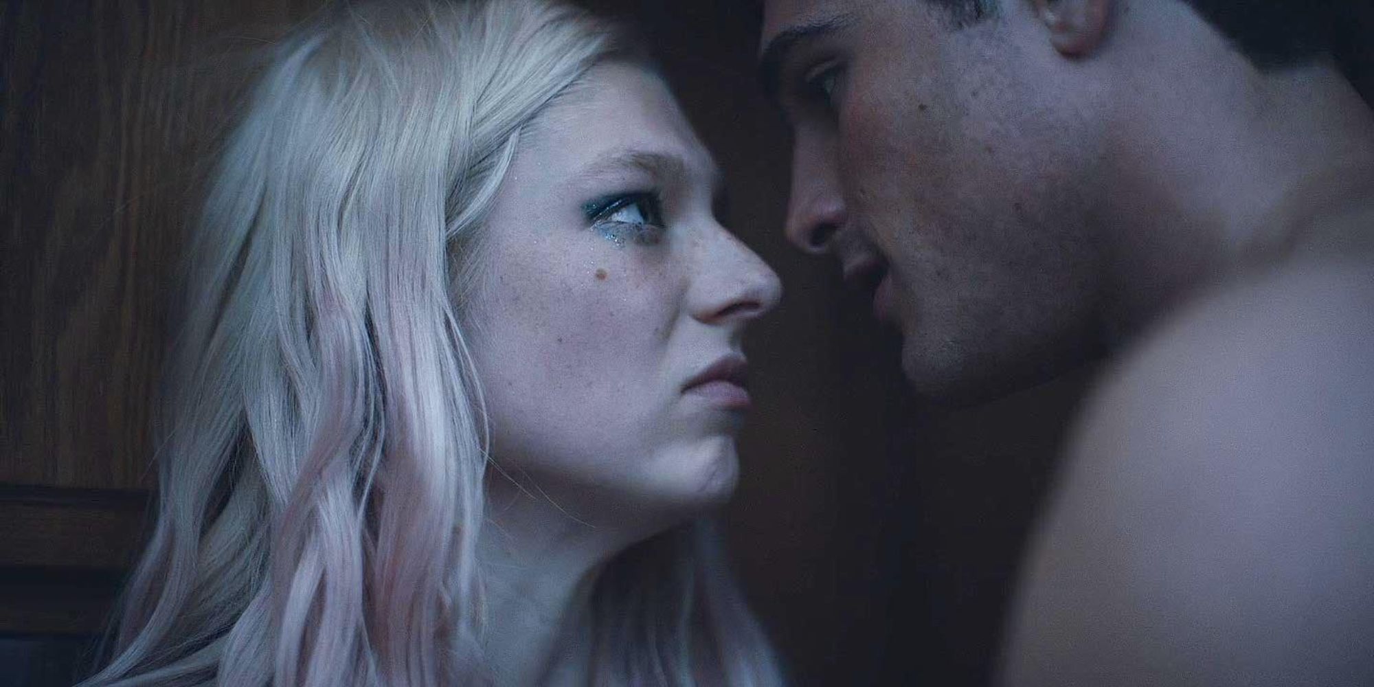 A still from Euphoria, featuring Jules and Nate.