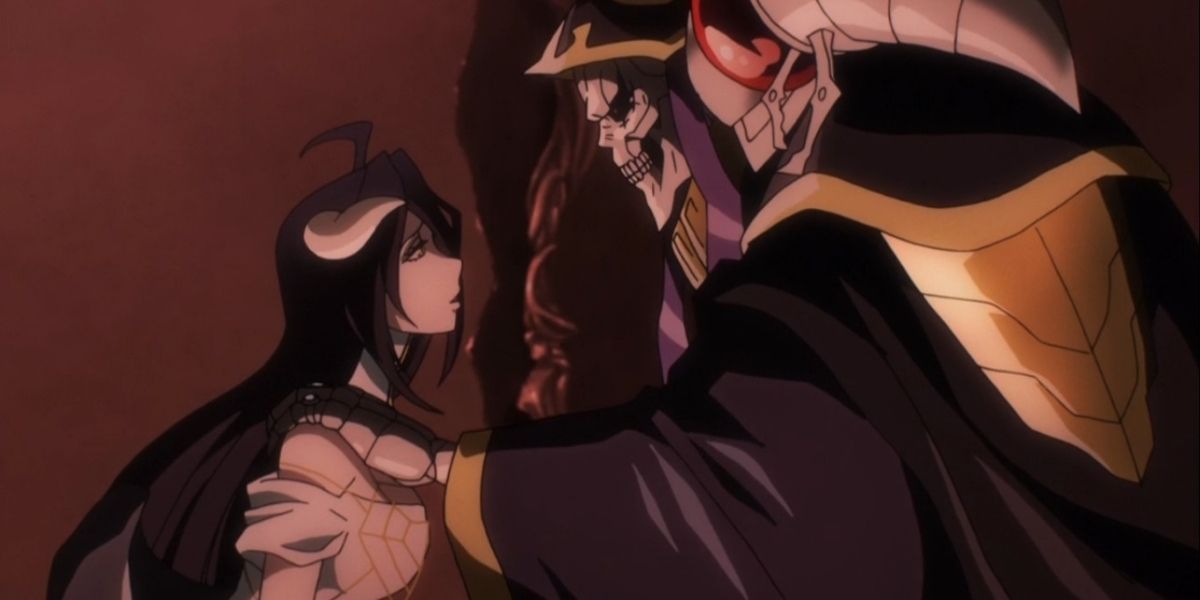Ainz and Albedo in Overlord (anime)