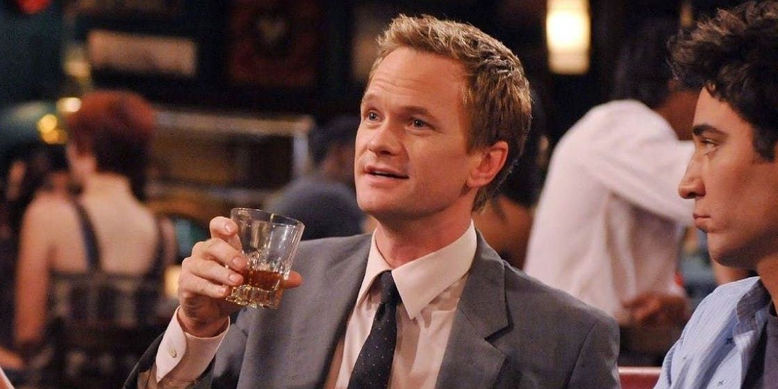 Barney Stinson wearing his signature suit