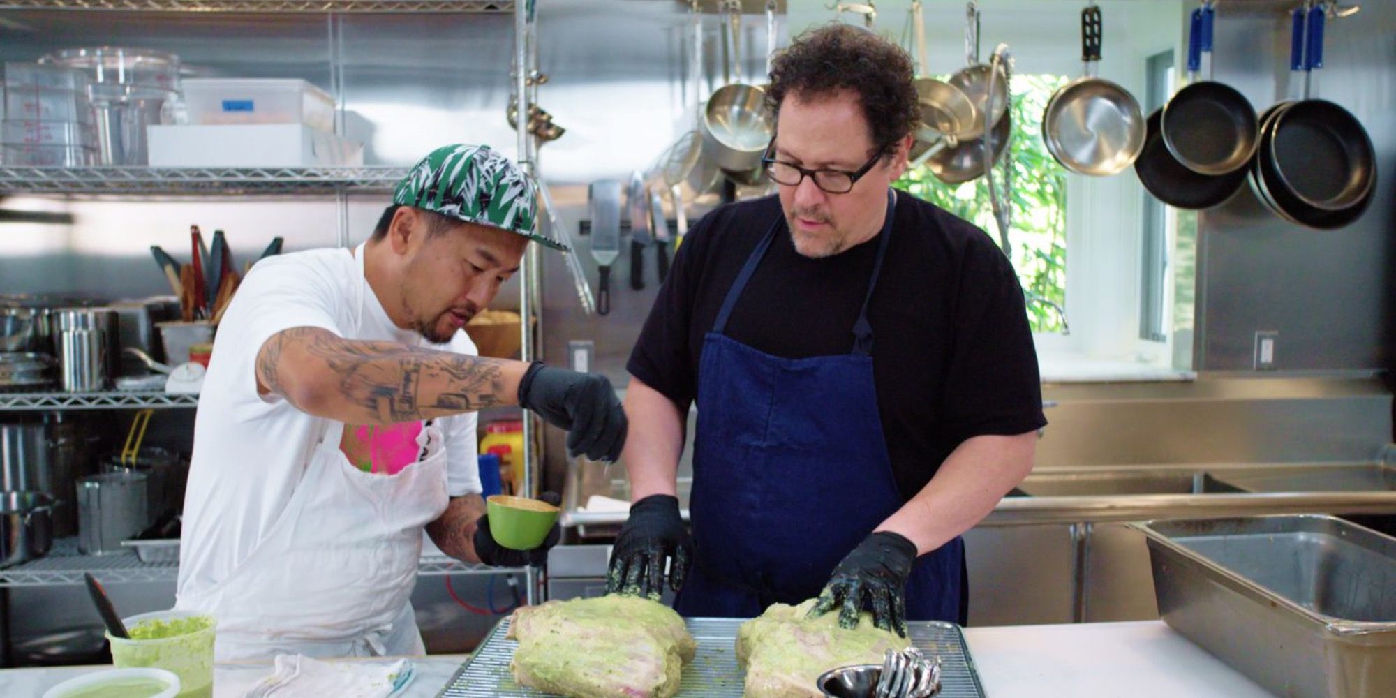 Chef Roy Choi et Jon Favreau Chef Show Cooking Together