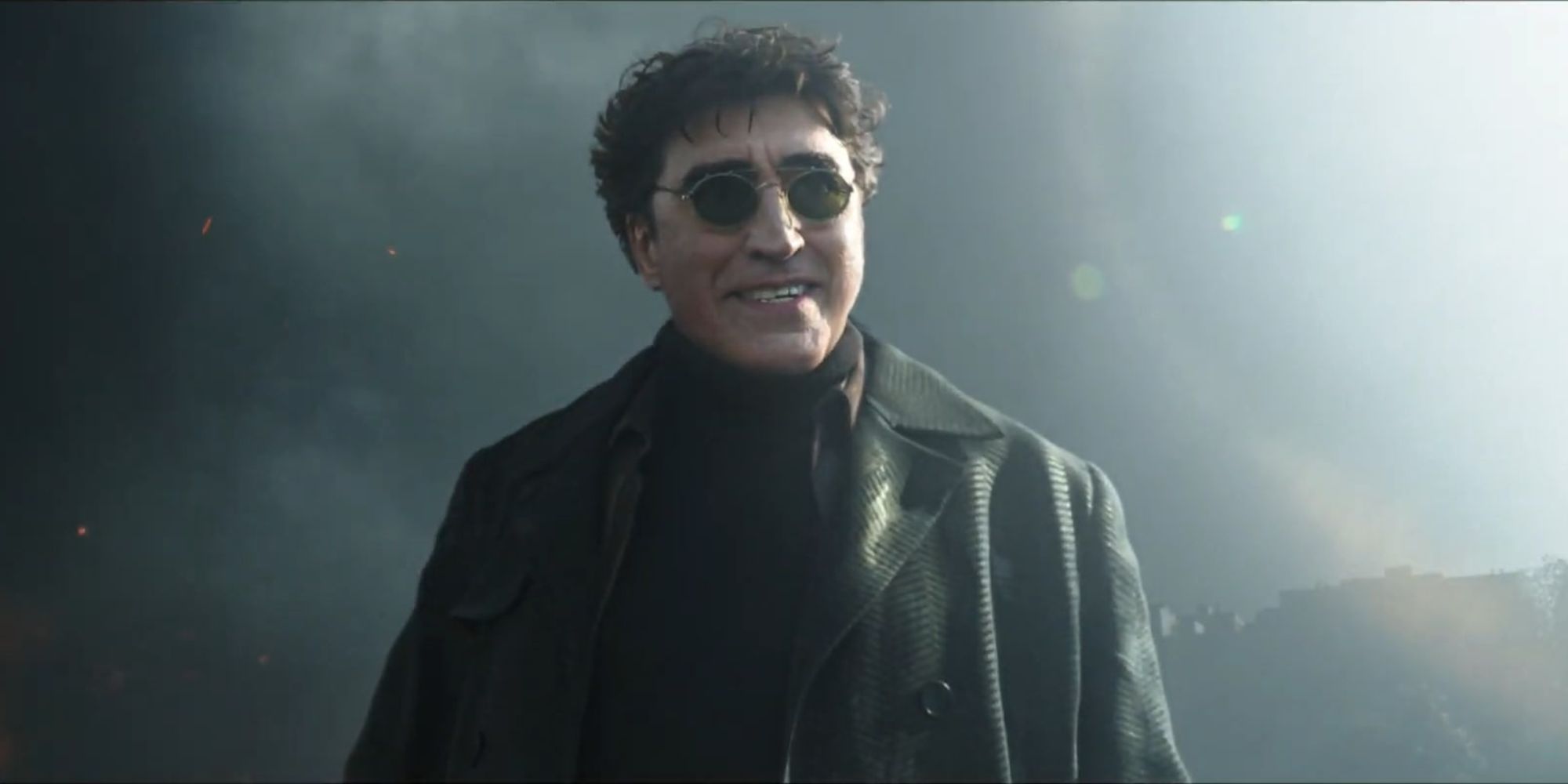 Doctor Octopus (Alfred Molina) smirking in 'Spider-Man: No Way Home'