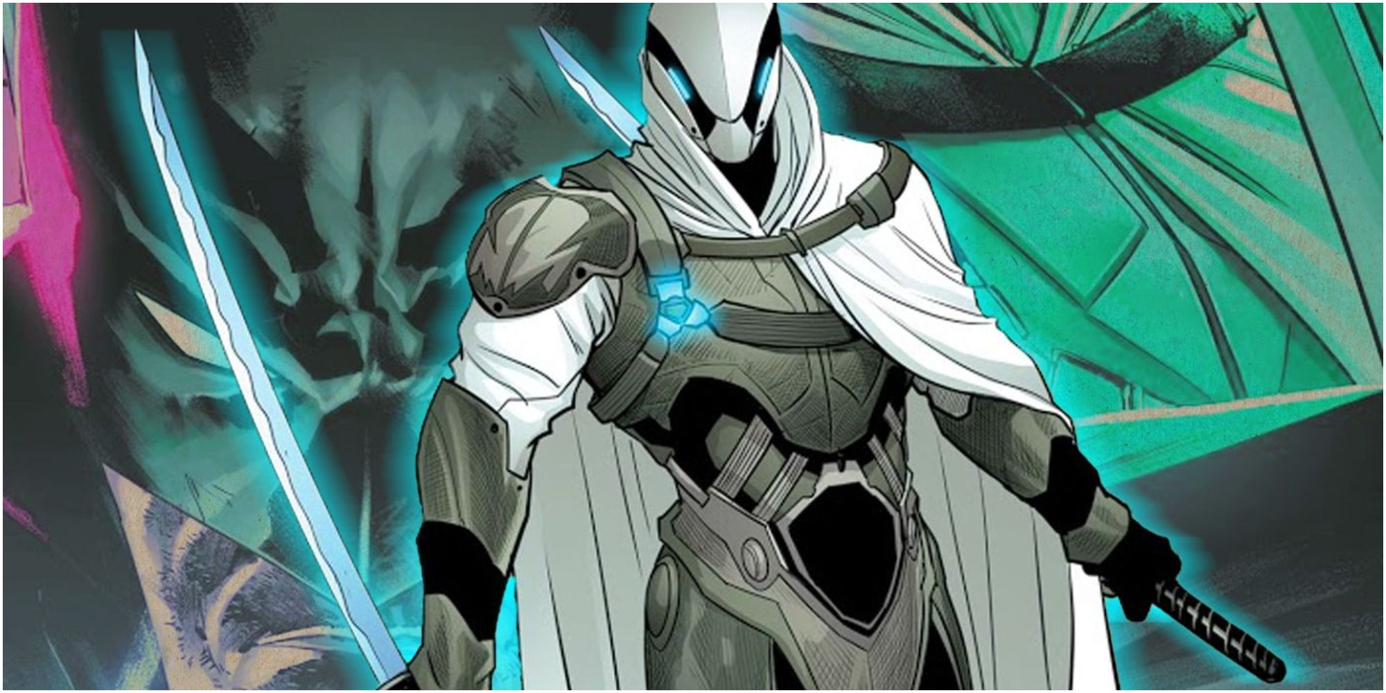 Ghost-Maker wielding swords