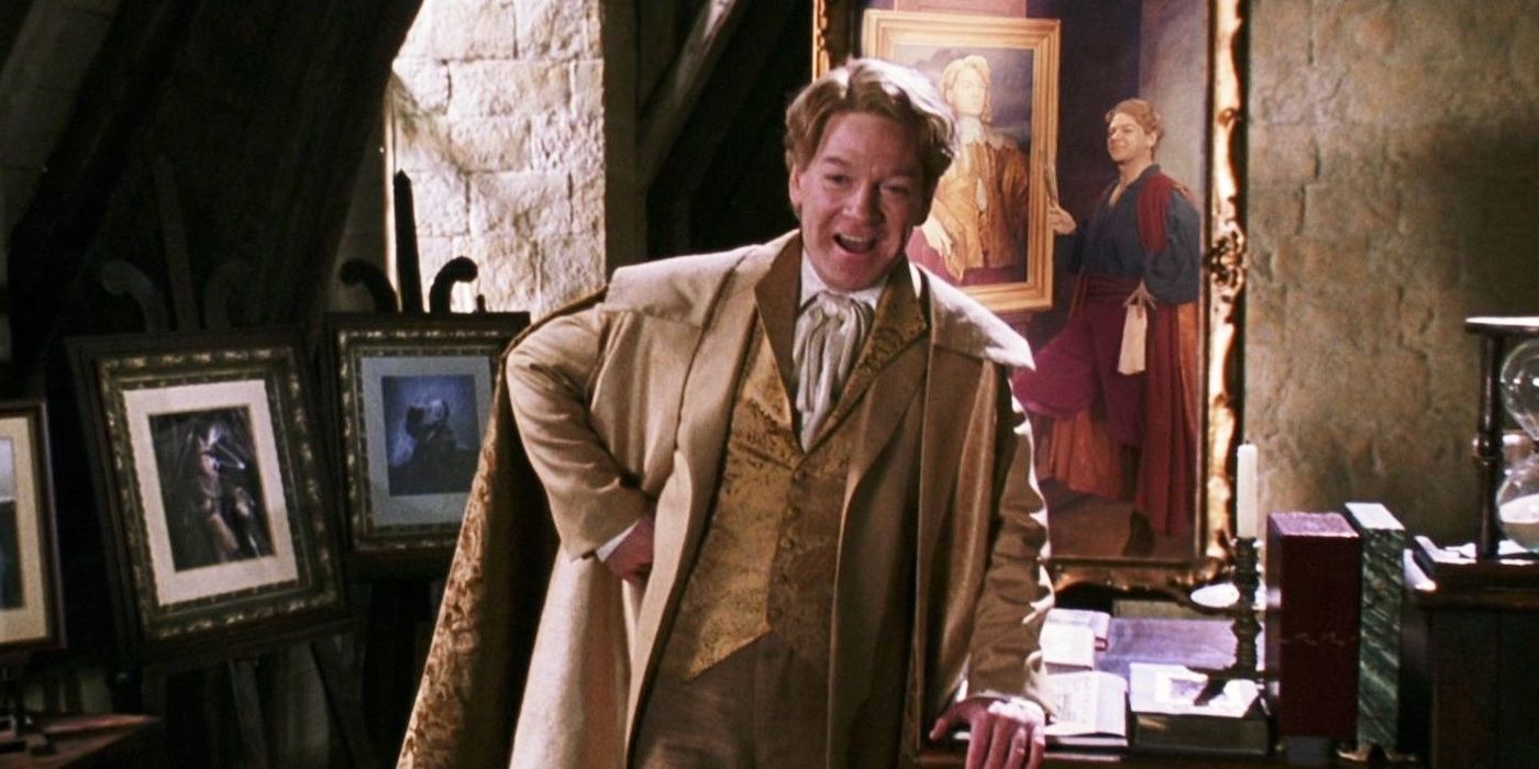 Kenneth Branagh dans le rôle de Gilderoy Lockhart dans Harry Potter et la Chambre des Secrets. 