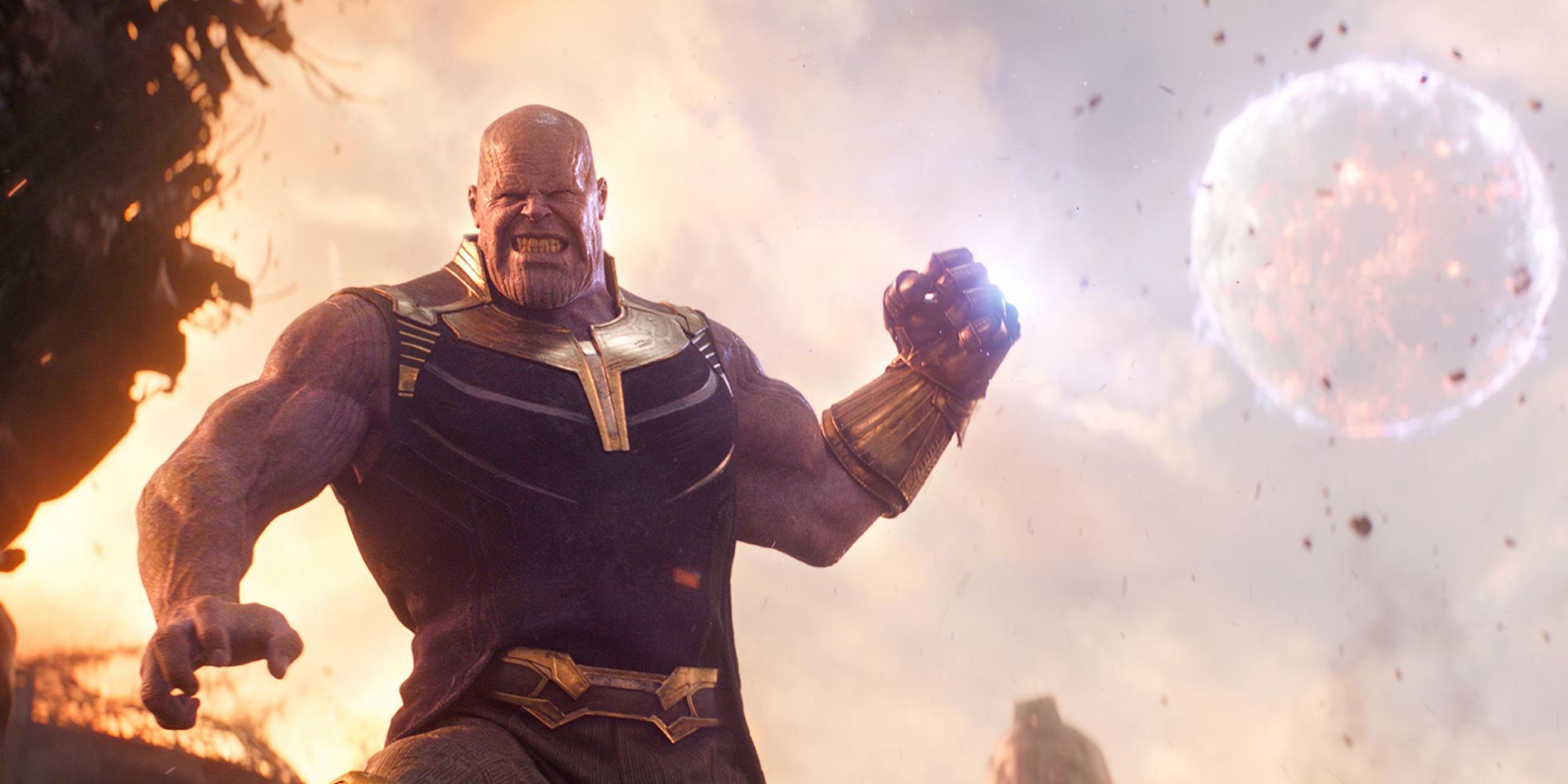 Thanos throwing a moon
