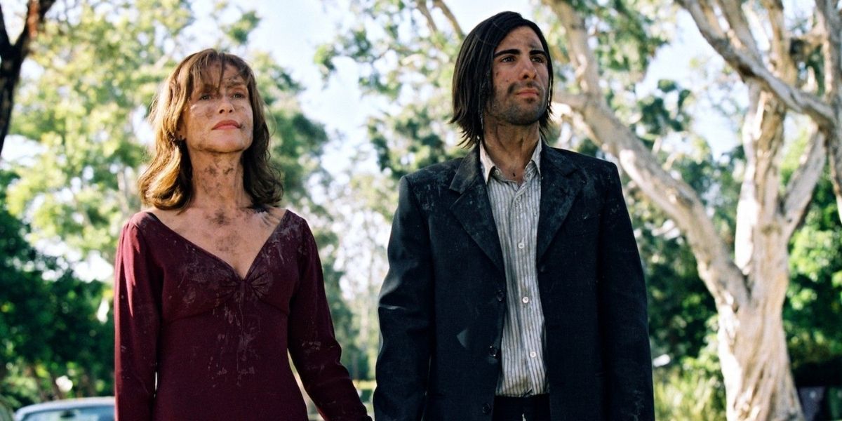 Isabelle Huppert and Jason Schwartzman in I Heart Huckabees