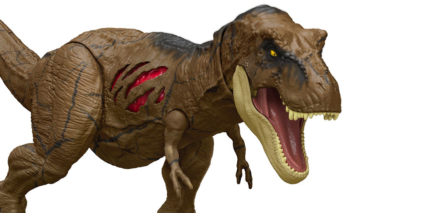 Jurassic World: Dominion Extreme Damage T Rex Dinosaur Figure For 4 Year  Olds & Up