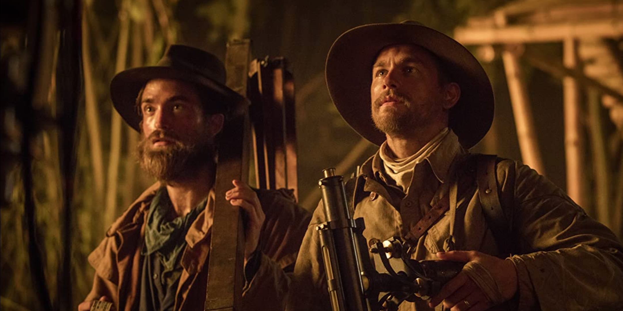 Robert Pattinson and Charlie Hunnam in The Lost City of Z