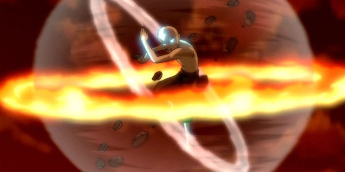 Aang in the series finale of Avatar: The Last Airbender