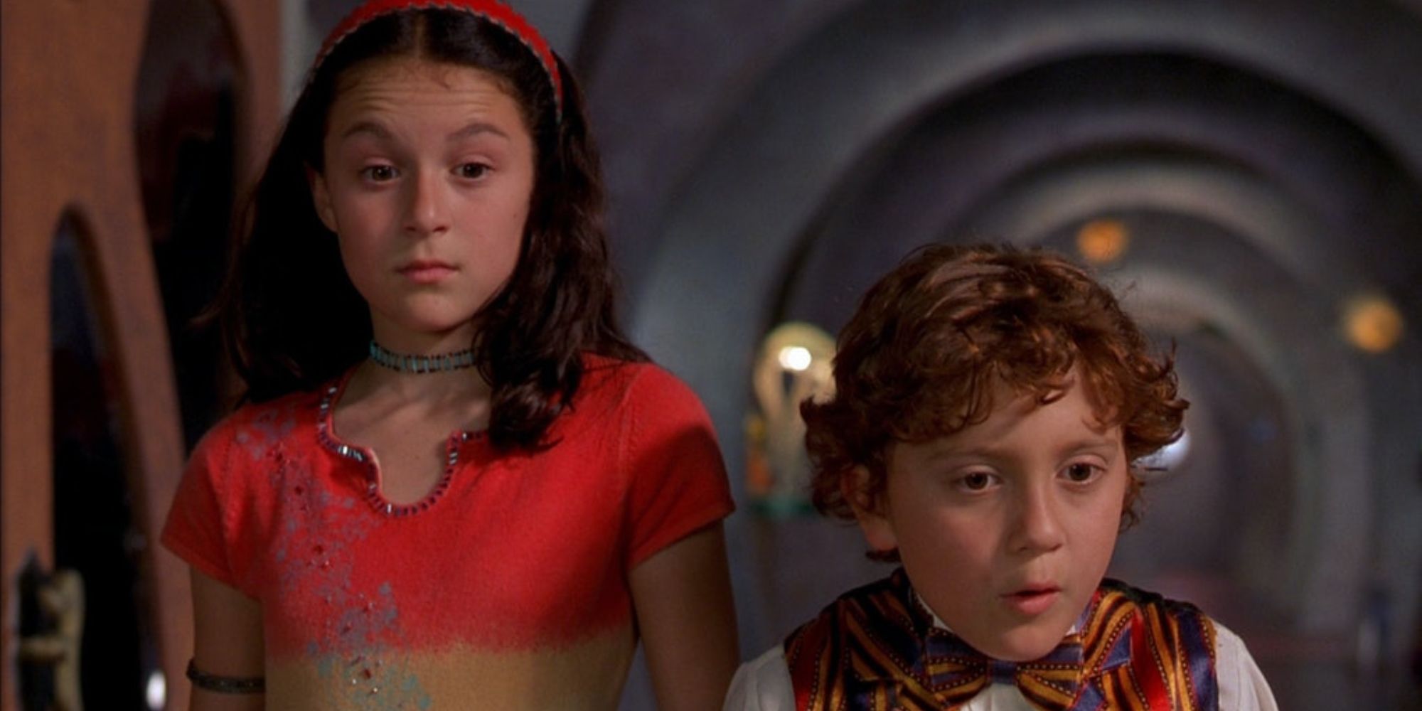 Still from Spy Kids of surprised main characters