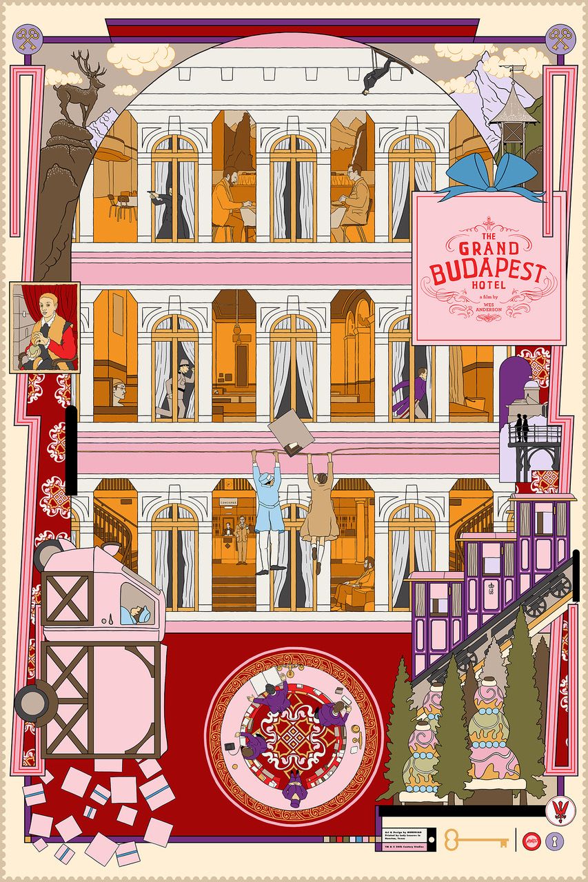 The Grand Budapest Hotel Mondo Poster