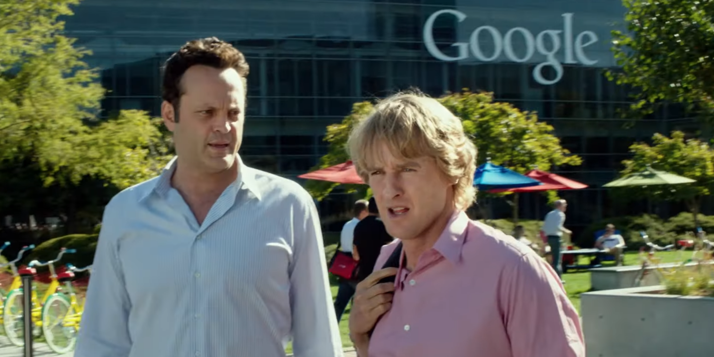 Billy and Nick at the Google headquarters in The Internship