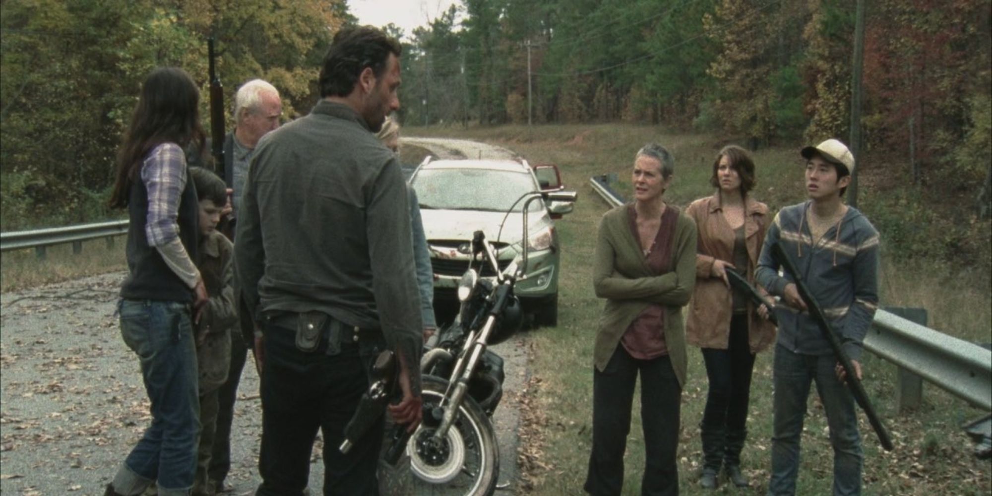 A screencap from The Walking Dead.
