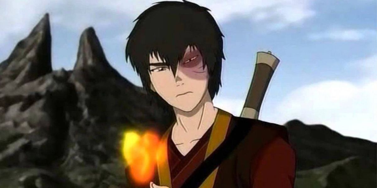 Zuko carrying his fire to the firebending masters in Avatar: The Last Airbender