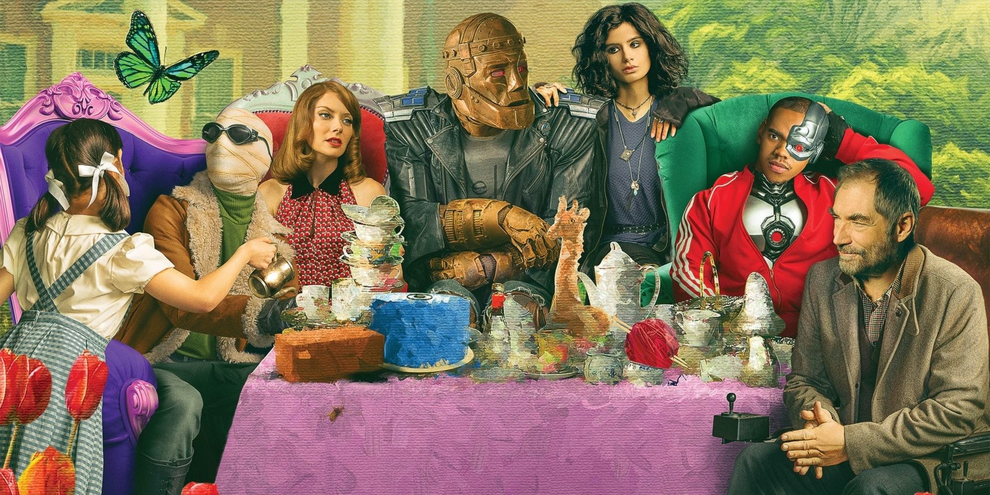 The cast of the second season of Doom Patrol