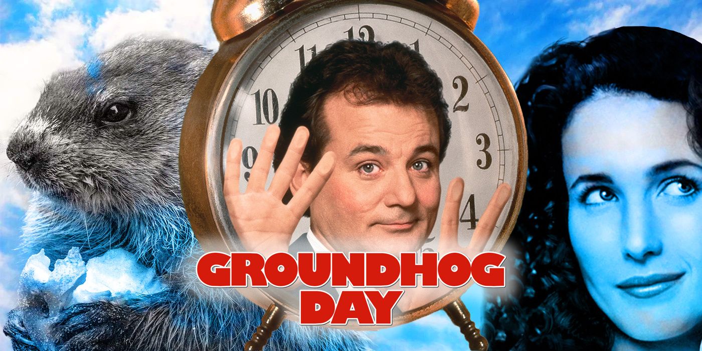 Poster for 'Groundhog Day' with Bill Murray and Andie MacDowell