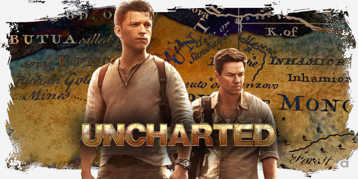 Uncharted stars Tom Holland and Mark Wahlberg.