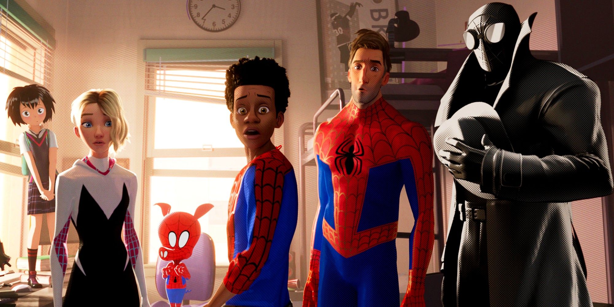 the team in spider-man: into the spiderverse