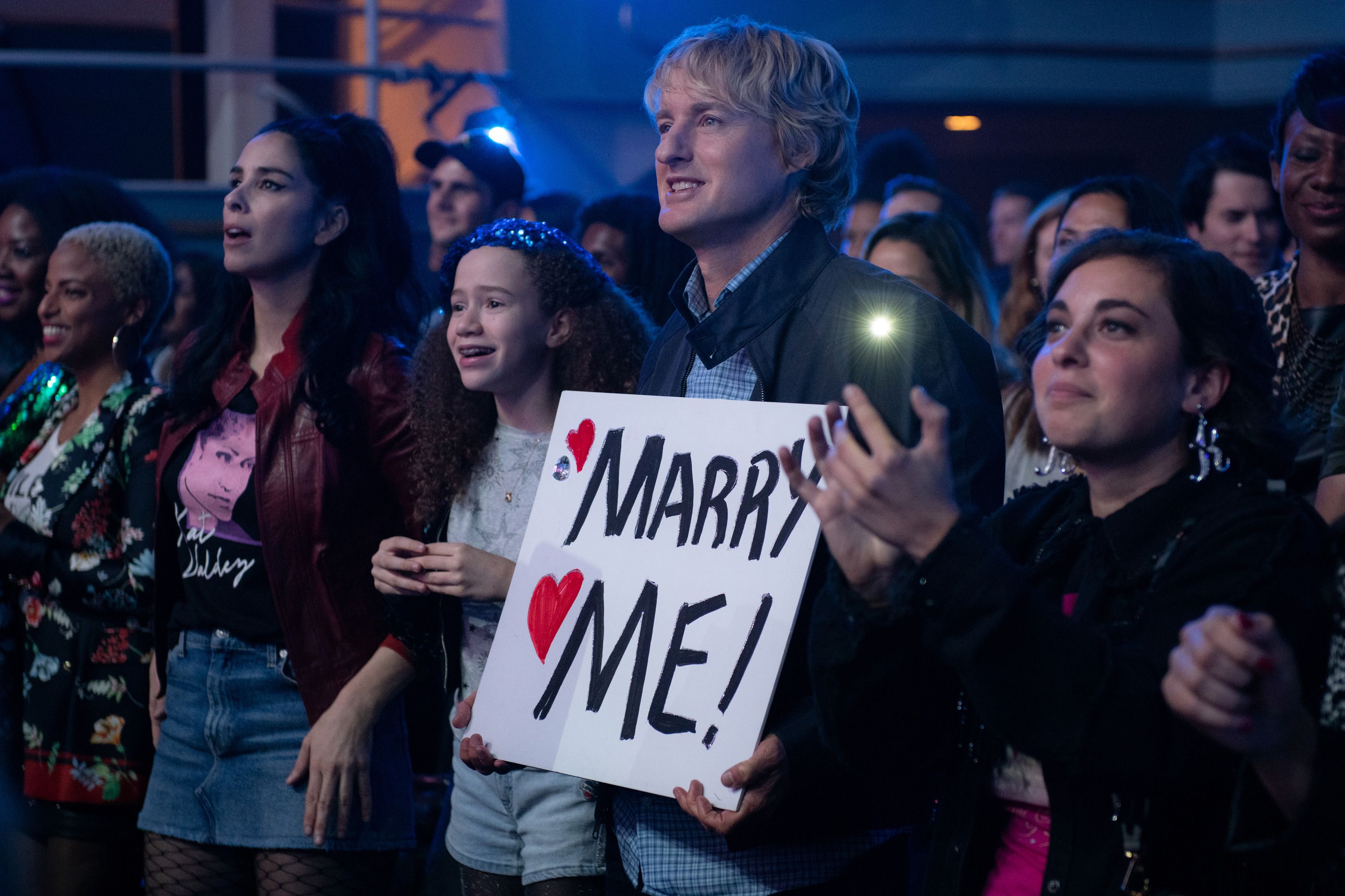 Sarah Silverman and Owen Wilson in Marry Me