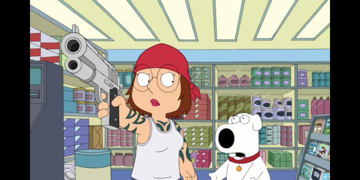 Mila Kunis e Seth MacFarlane como Meg e Brian em Family Guy