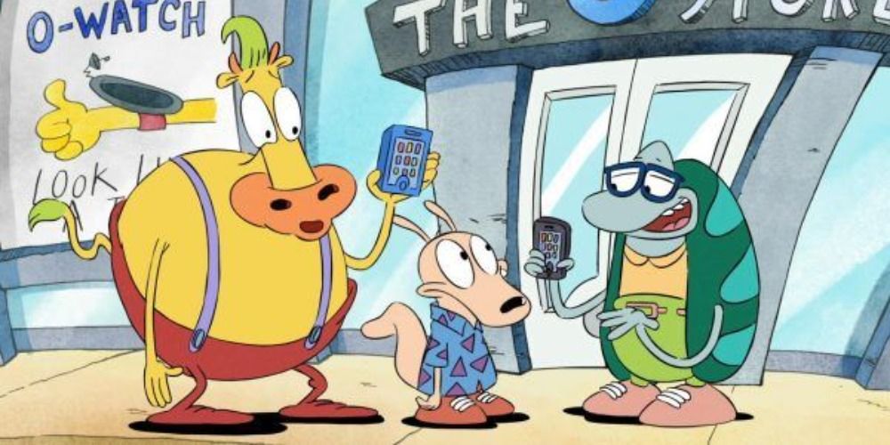 Heffer, Rocko, and Filburt talking in Rocko's Modern Life.