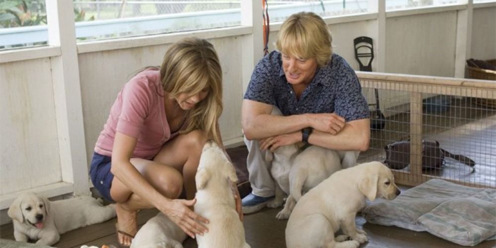 Jennifer Aniston and Owen Wilson in Marley and Me