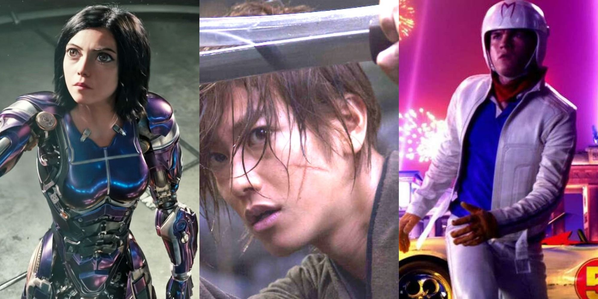 Live-Action Anime Adaptation Collage