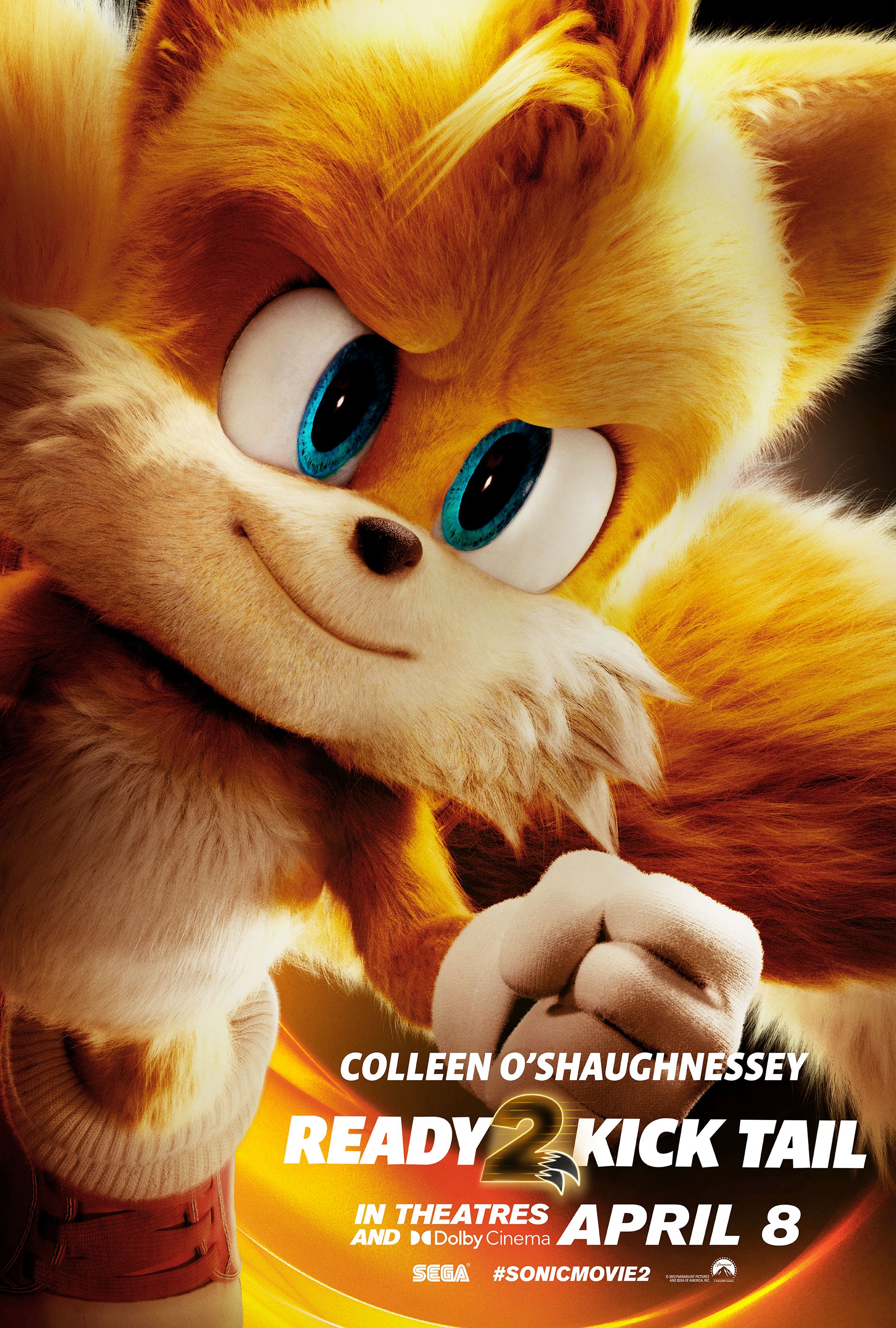 sonic the hedgehog 2 character poster tails