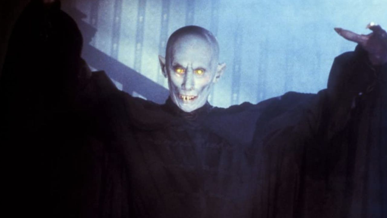 A blue vampire with yellow-glowing eyes from original Salem's Lot adaptation.