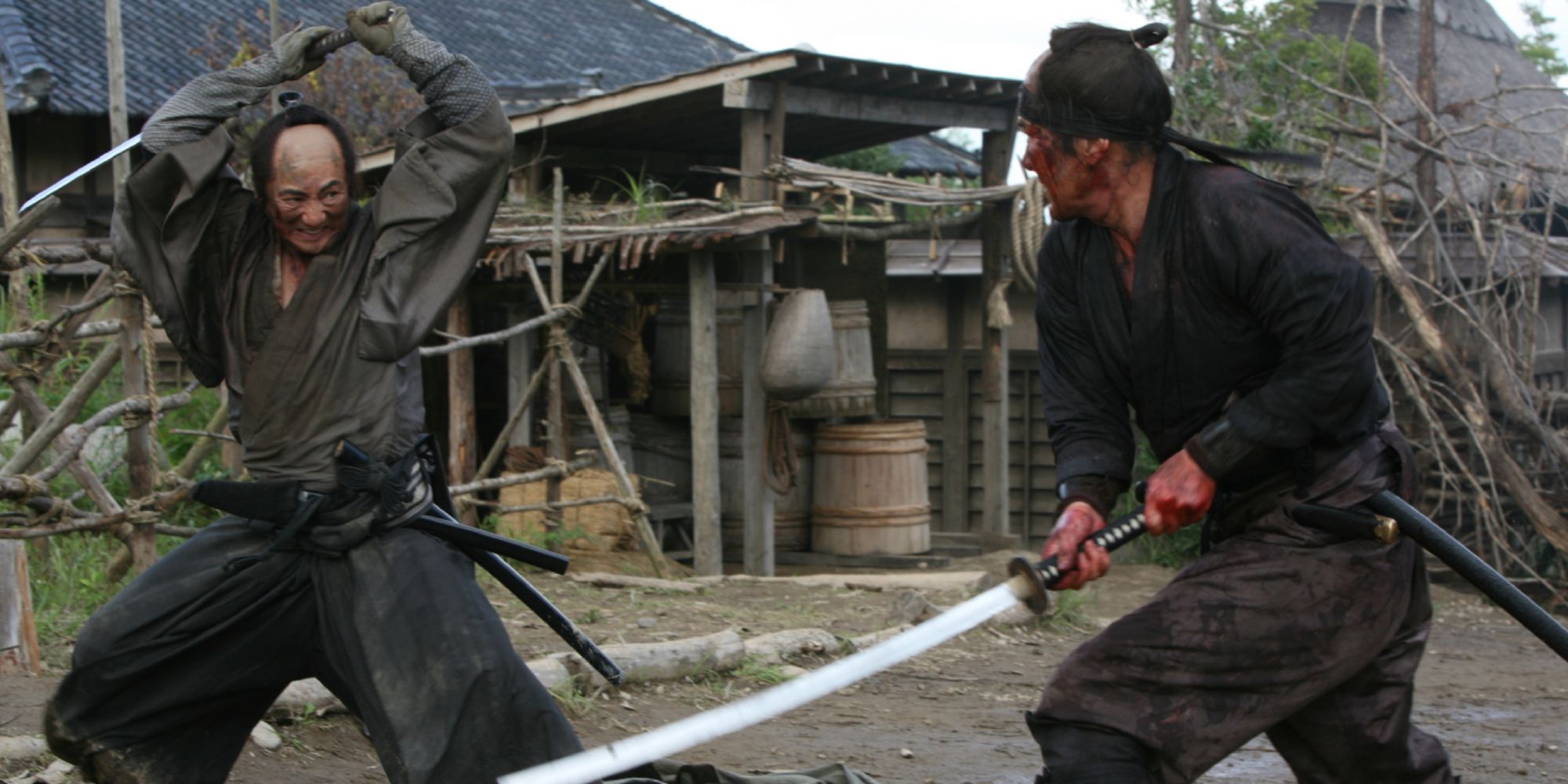 A battle between two samurai in 13 Assassins