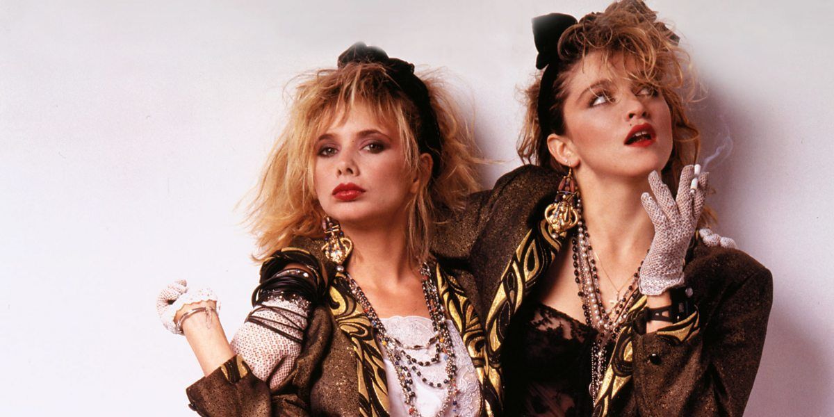 Madonna e Rosanna Arquette como Susan e Roberta em Finding Susan Love