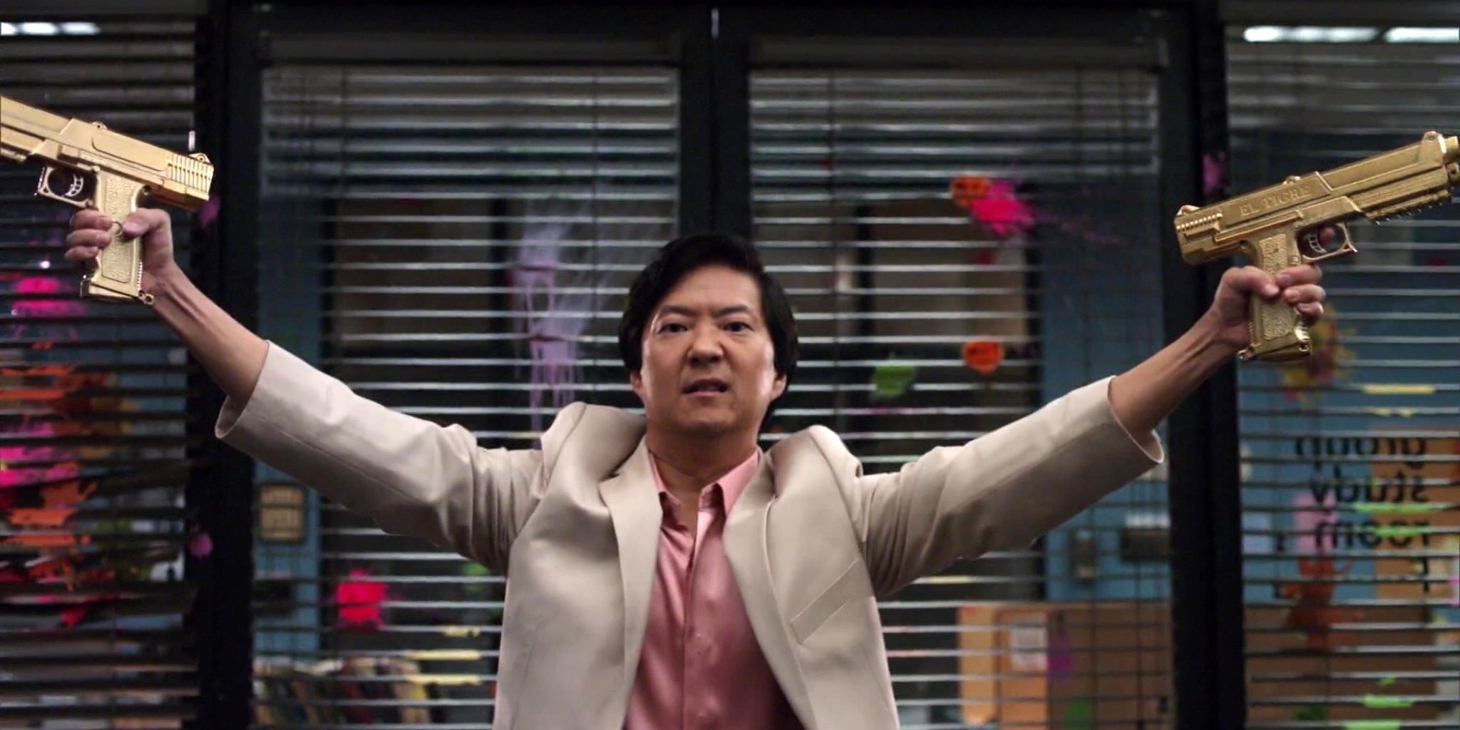 Ben Chang, Community, dual guns, paintball, ken jeong