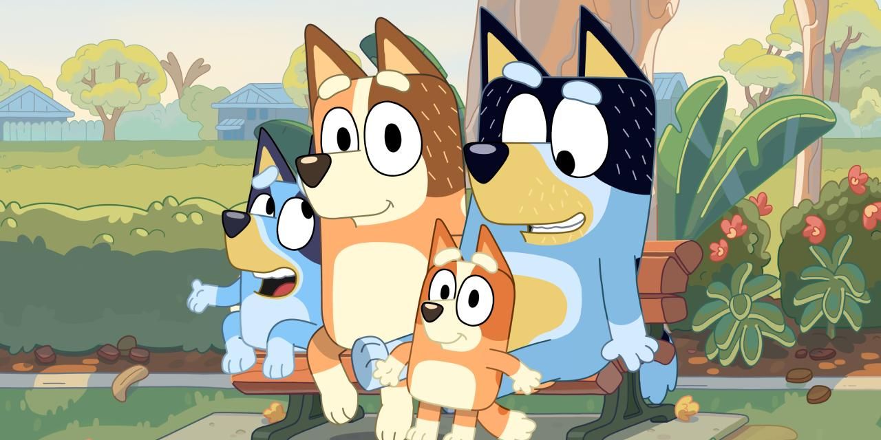 Bluey and her family
