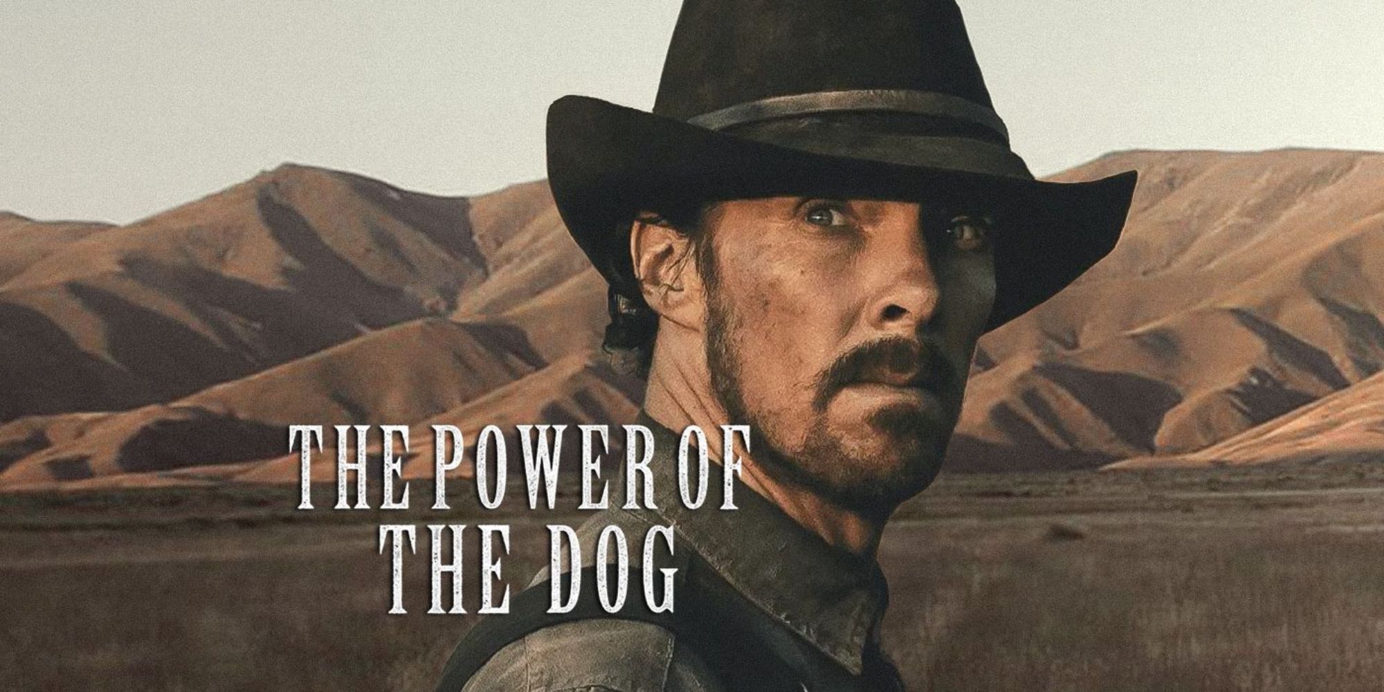 'The Power of The Dog' Poster with Benedict Cumberbatch looking back 